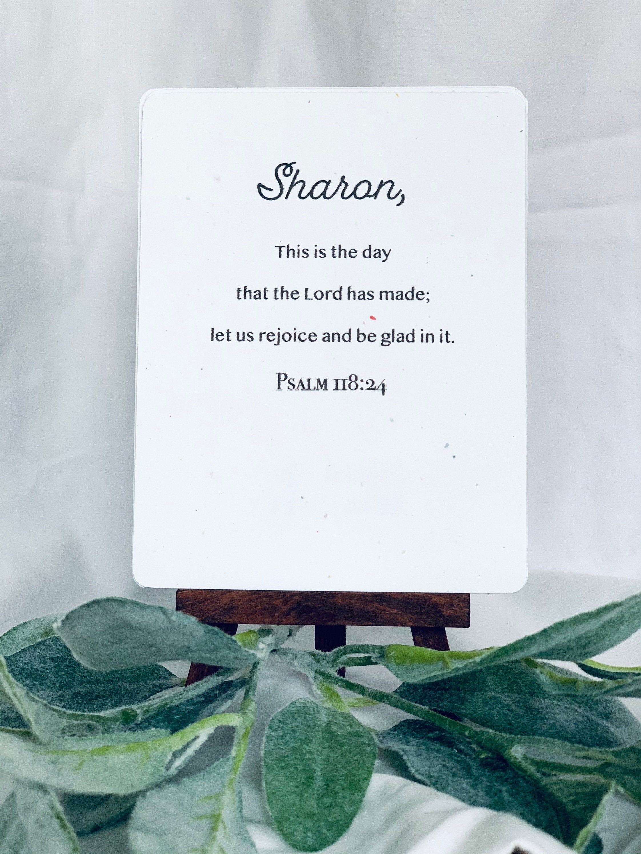 Scripture Cards, Bible Verse Cards with Custom Name, Personalized Scripture cards, Christian Gift, Custom Printable Bookmarks with Scripture