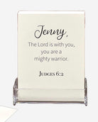 Women Scripture Cards Name with Holder Stand / Christian Gifts for Women /Bible Verse Memory Cards for Women / Bible BookMark / Teacher Gift