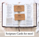 Classic Men Scripture Cards with Personalized Name, Bible Verse Memory Cards for Dad - Word Warriors