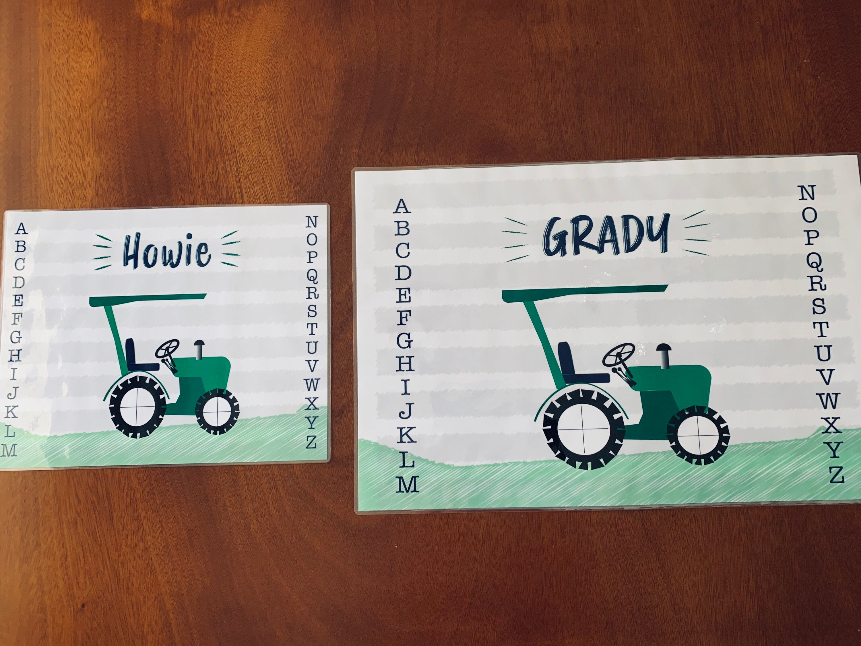 Gift for Toddler Boys, Tractor on Placemat For Boys, Gifts for Boys, Birthday Tractor, Scripture for Boys