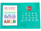 Personalized Placemat Single or Set of 6 Available,  Christian Activity Mat Sets for Kids, Child Prayer Placemat, Learning Placemat Set