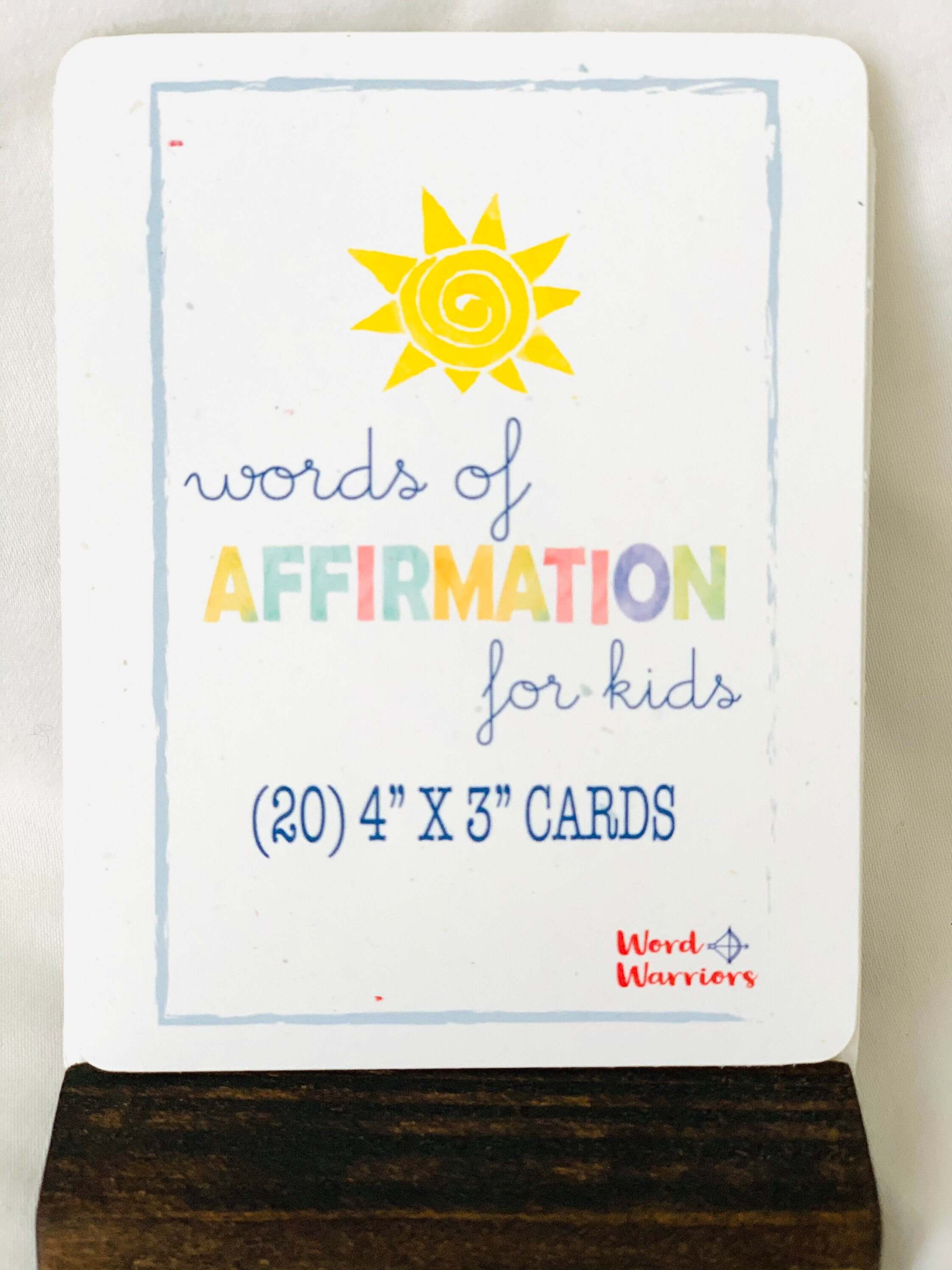 Affirmation Cards for Kids, Digital Download PDF - Word Warriors