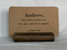 Classic Men Scripture Cards with Personalized Name, Bible Verse Memory Cards for Dad - Word Warriors