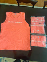 Load image into Gallery viewer, Summer Tank Top, Heaven on Earth, Neon Coral
