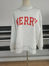Load image into Gallery viewer, Reversible Mock Neck Sweatshirt in 4 Word Combo Options
