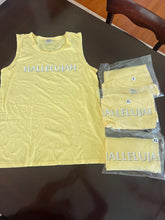 Load image into Gallery viewer, Summer Tank Top, Hallelujah, Yellow
