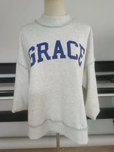 Load image into Gallery viewer, Reversible Mock Neck Sweatshirt in 4 Word Combo Options
