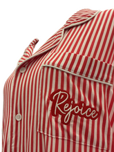 Load image into Gallery viewer, Girls Red Stripes Embroidered Pajama Pants Set - Rejoice
