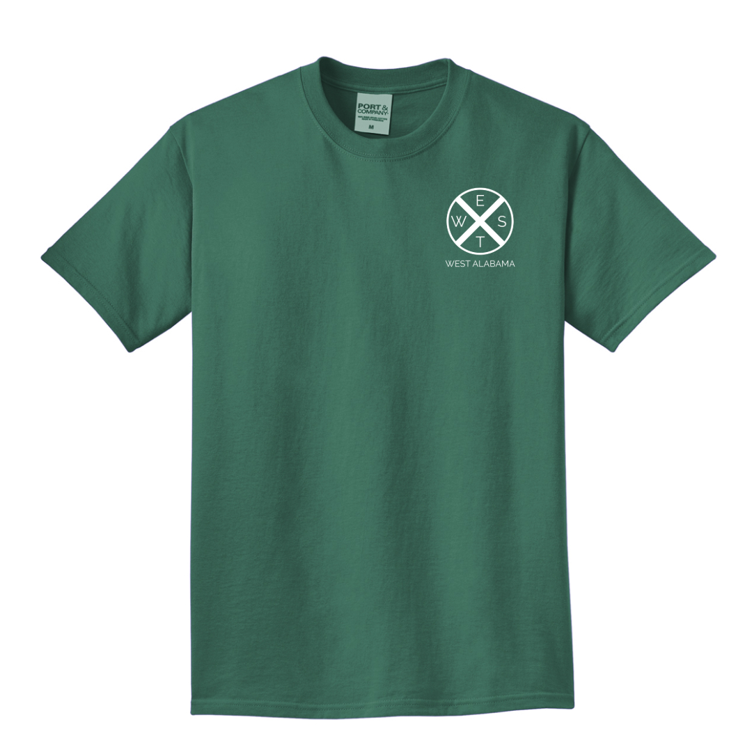 West Alabama Initiative Short Sleeve Tee, Forest Green Comfort Color