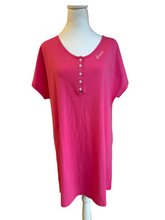 Load image into Gallery viewer, Cotton Embroidered Nightgown – Women’s &amp; Youth Sizes, Pink Brave
