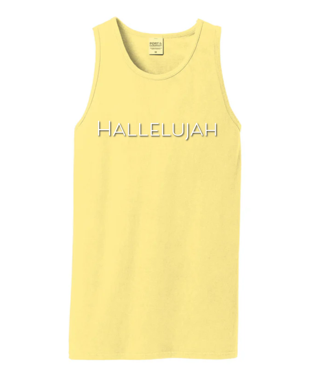 Summer Tank Top, Hallelujah, Yellow