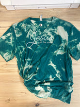 Load image into Gallery viewer, Unique Hand-Dyed &#39;Jesus is in the Room&#39; Tie-Dye T-Shirt | Spiritual Wear

