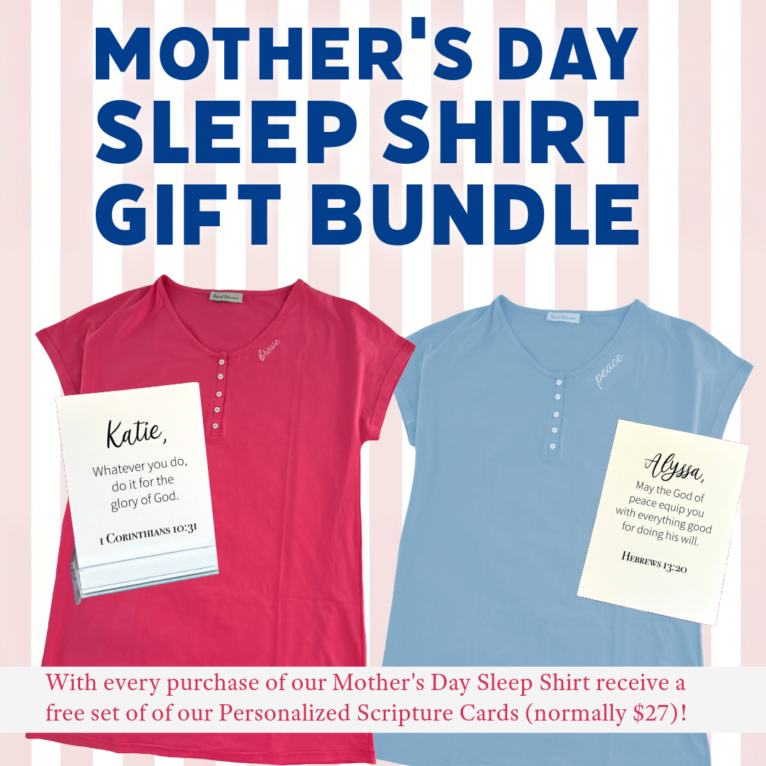 Mother’s Day Sleep Shirt – FREE Scripture Card Gift Bundle