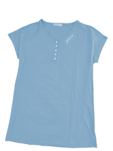 Load image into Gallery viewer, Cotton Embroidered Nightgown – Women’s &amp; Youth Sizes, Blue Peace
