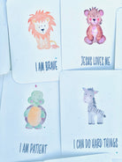 Faith-inspired kid cards, Lunch Box Notes, Girls Boys Affirmation Cards, Child Affirmation Development, Encourage Watercolor Cards Kids