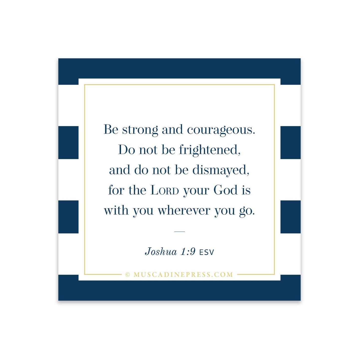 Scripture Static Cling, Be Strong and Courageous