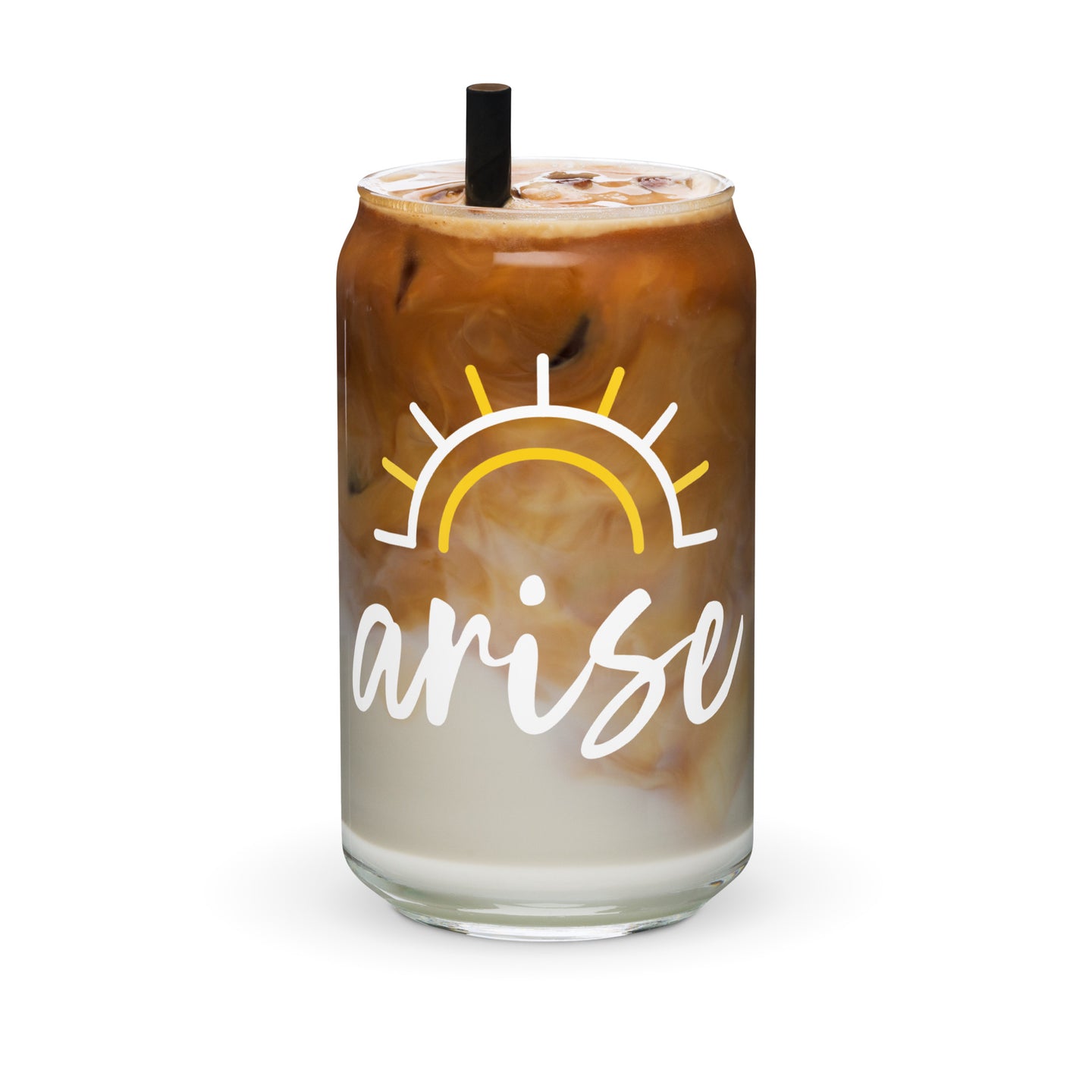 Iced Coffee Glass, Clear Glass Cup, Arise Design