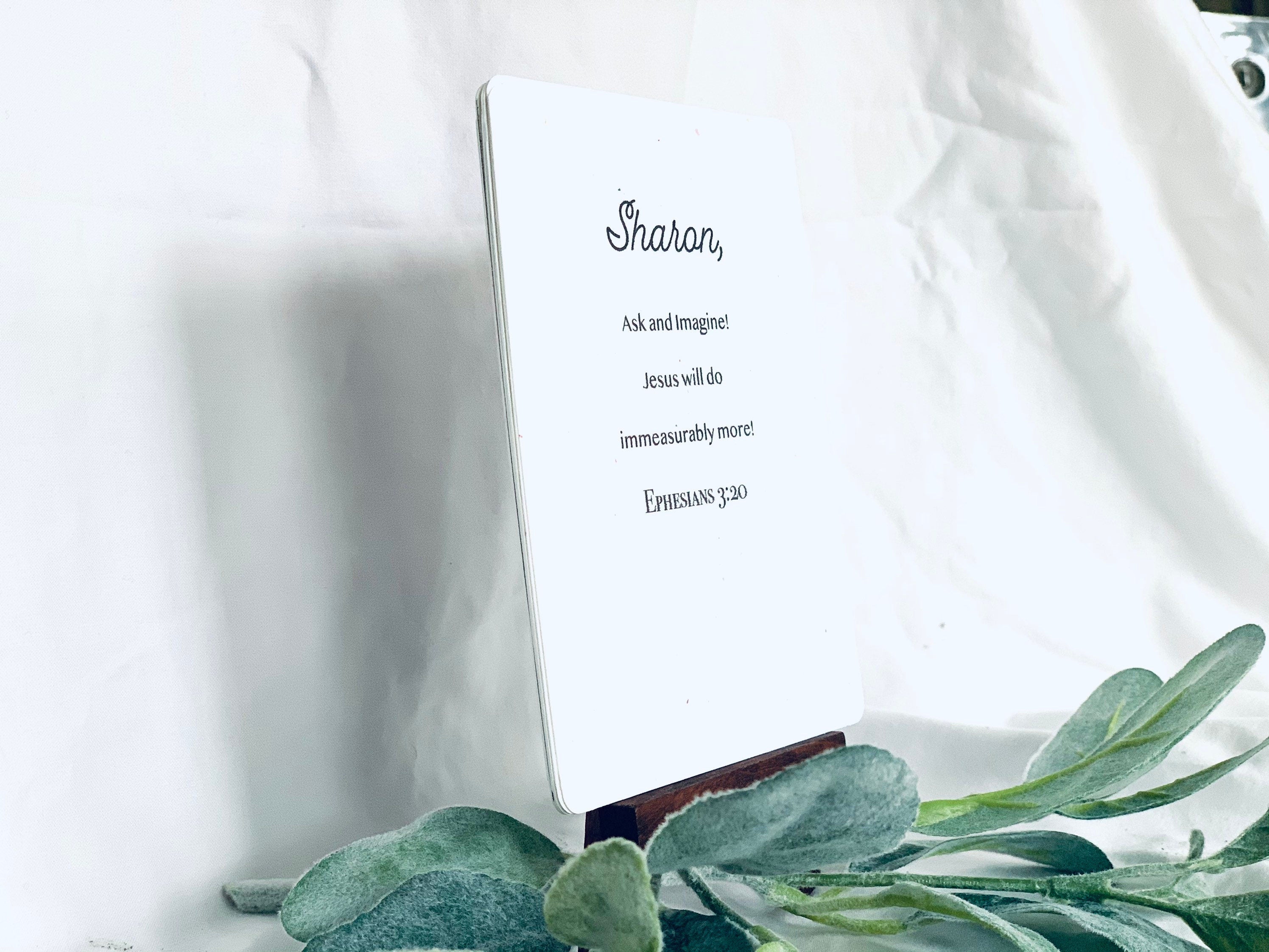 Scripture Cards, Bible Verse Cards with Custom Name, Personalized Scripture cards, Christian Gift, Custom Printable Bookmarks with Scripture