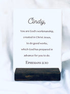 Scripture Cards, Bible Verse Cards with Custom Name, Personalized Scripture cards, Christian Gift, Custom Printable Bookmarks with Scripture