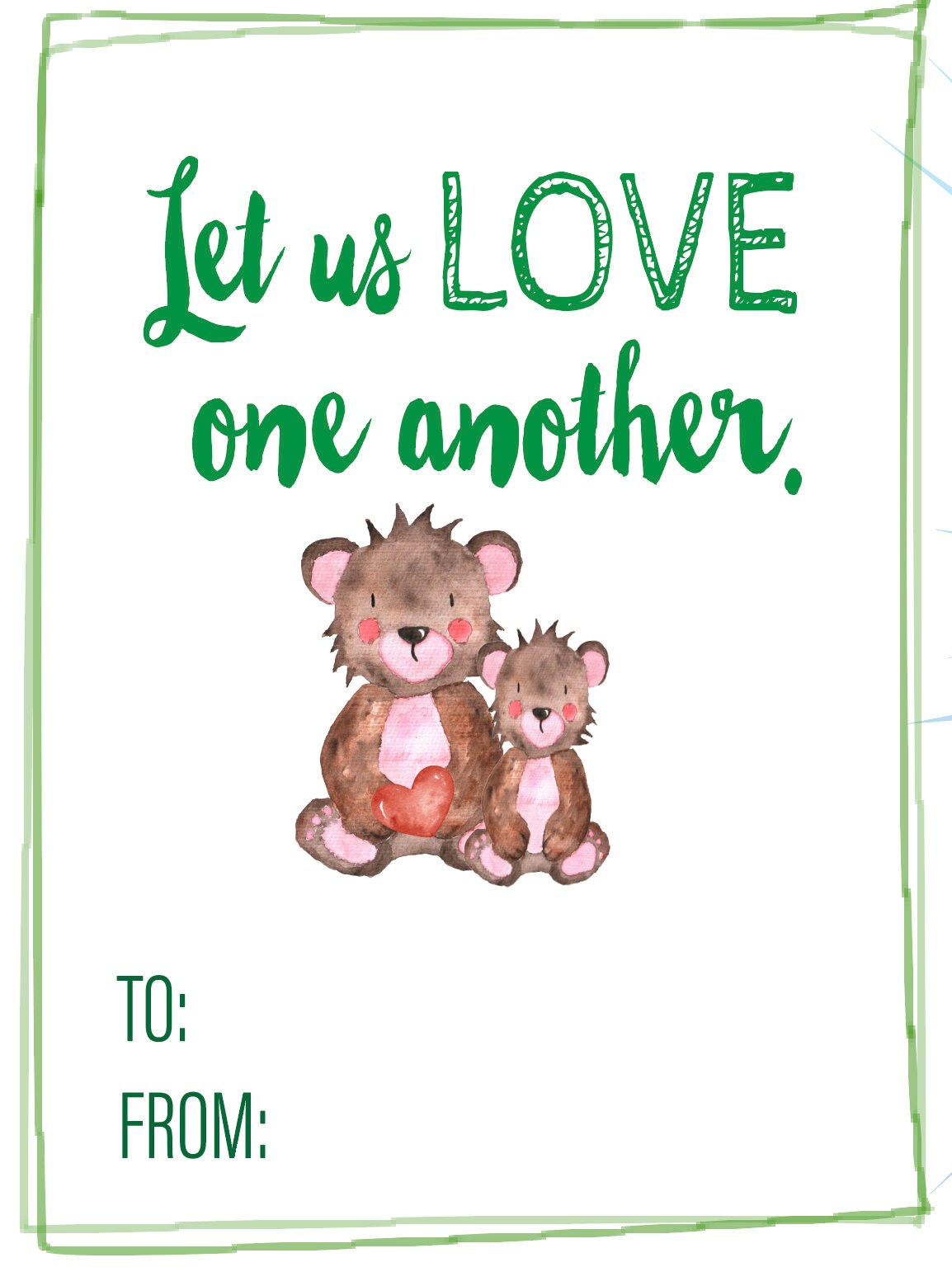 Christian Valentines for Kids, Classroom Valentines with Bible Verses, Scripture Cards for Valentines Party, Digital Download Vday Set of 12