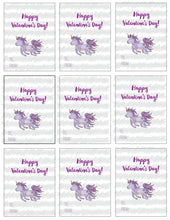 Load image into Gallery viewer, Classroom Valentines with Bible Verses, Scripture Cards for Preschool Valentines, Unicorn Valentines for Girls, Downloadable Valentines Set
