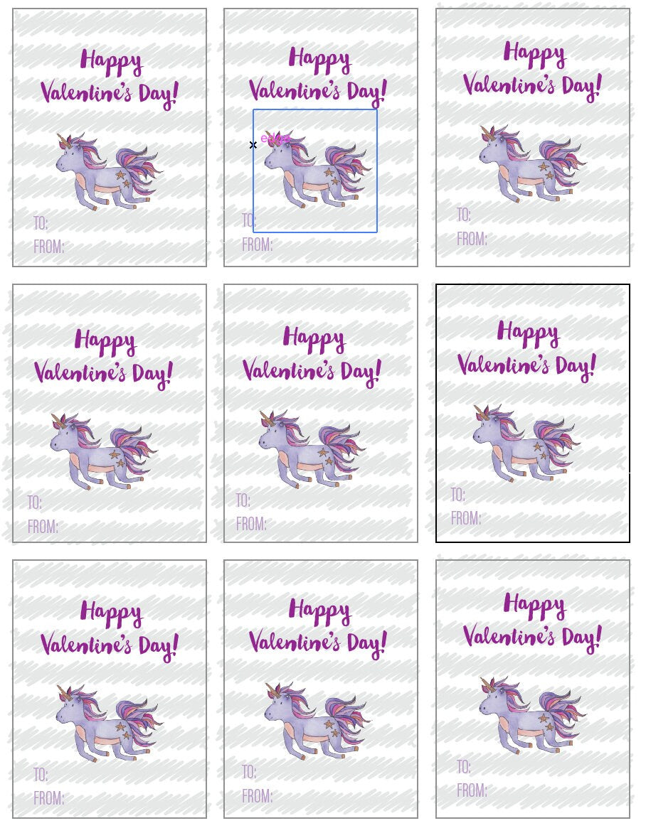 Classroom Valentines with Bible Verses, Scripture Cards for Preschool Valentines, Unicorn Valentines for Girls, Downloadable Valentines Set