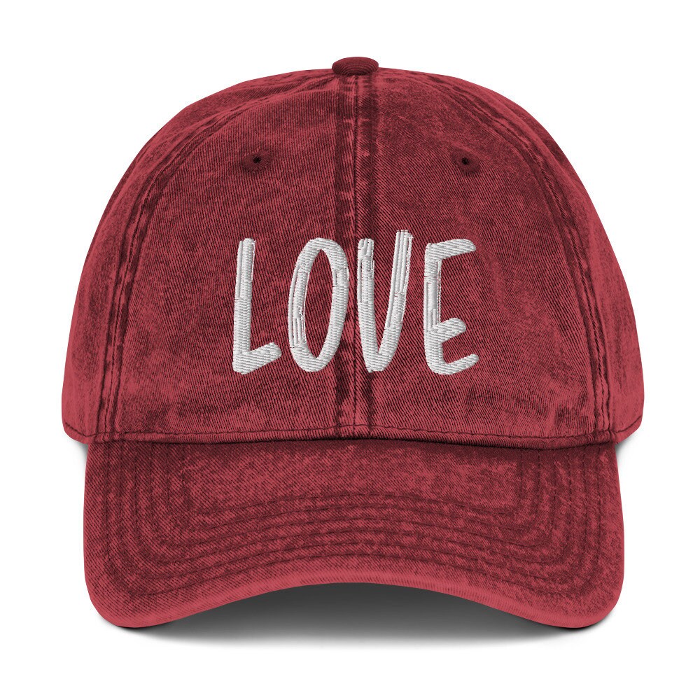 Love Hat, Gift for Bachelorette Hat, Love One Another, Christian Womens Hat, Faith Hope Love, Engagement Gift, Gift for Quarantine