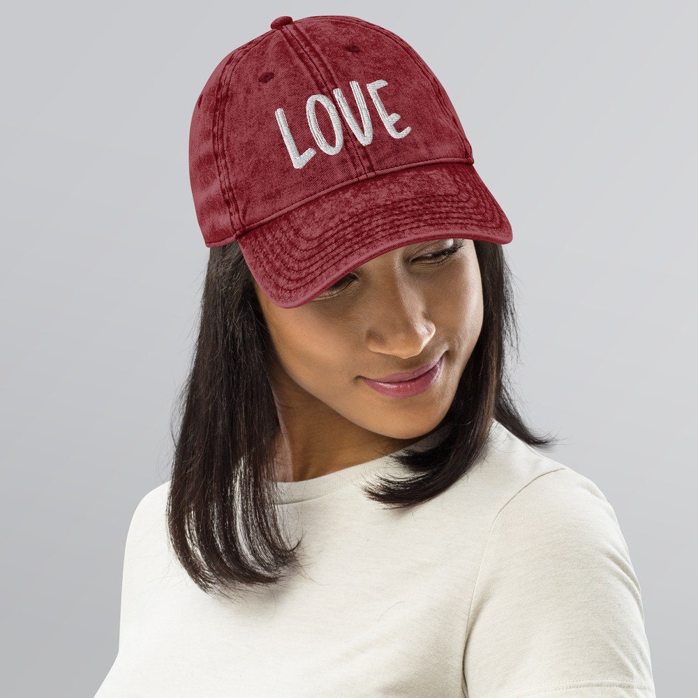 Love Hat, Gift for Bachelorette Hat, Love One Another, Christian Womens Hat, Faith Hope Love, Engagement Gift, Gift for Quarantine