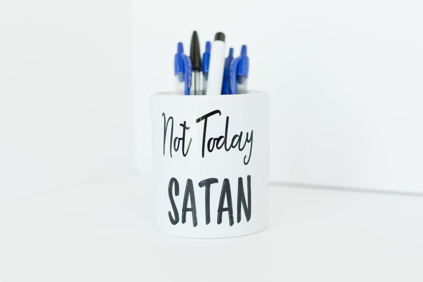 Coffee Mug, Christian Coffee Mug, Not Today Satan Coffee Cup Encouragement Cup11oz