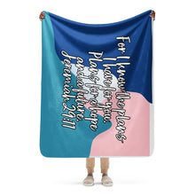 Load image into Gallery viewer, Christmas Gift, Sherpa Blanket, For I Know The Plans I Have for YouSherpa blanket
