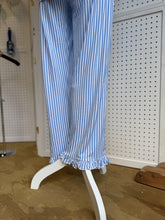 Load image into Gallery viewer, Blue Stripe Faith Embroidered Pajama Set - Cozy &amp; Stylish Sleepwear for Women
