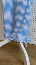 Load and play video in Gallery viewer, Blue Stripe Faith Embroidered Pajama Set - Cozy &amp; Stylish Sleepwear for Women
