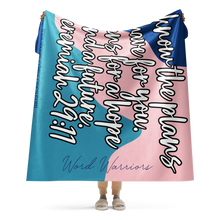Load image into Gallery viewer, Christmas Gift, Sherpa Blanket, For I Know The Plans I Have for YouSherpa blanket
