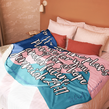 Load image into Gallery viewer, Christmas Gift, Sherpa Blanket, For I Know The Plans I Have for YouSherpa blanket

