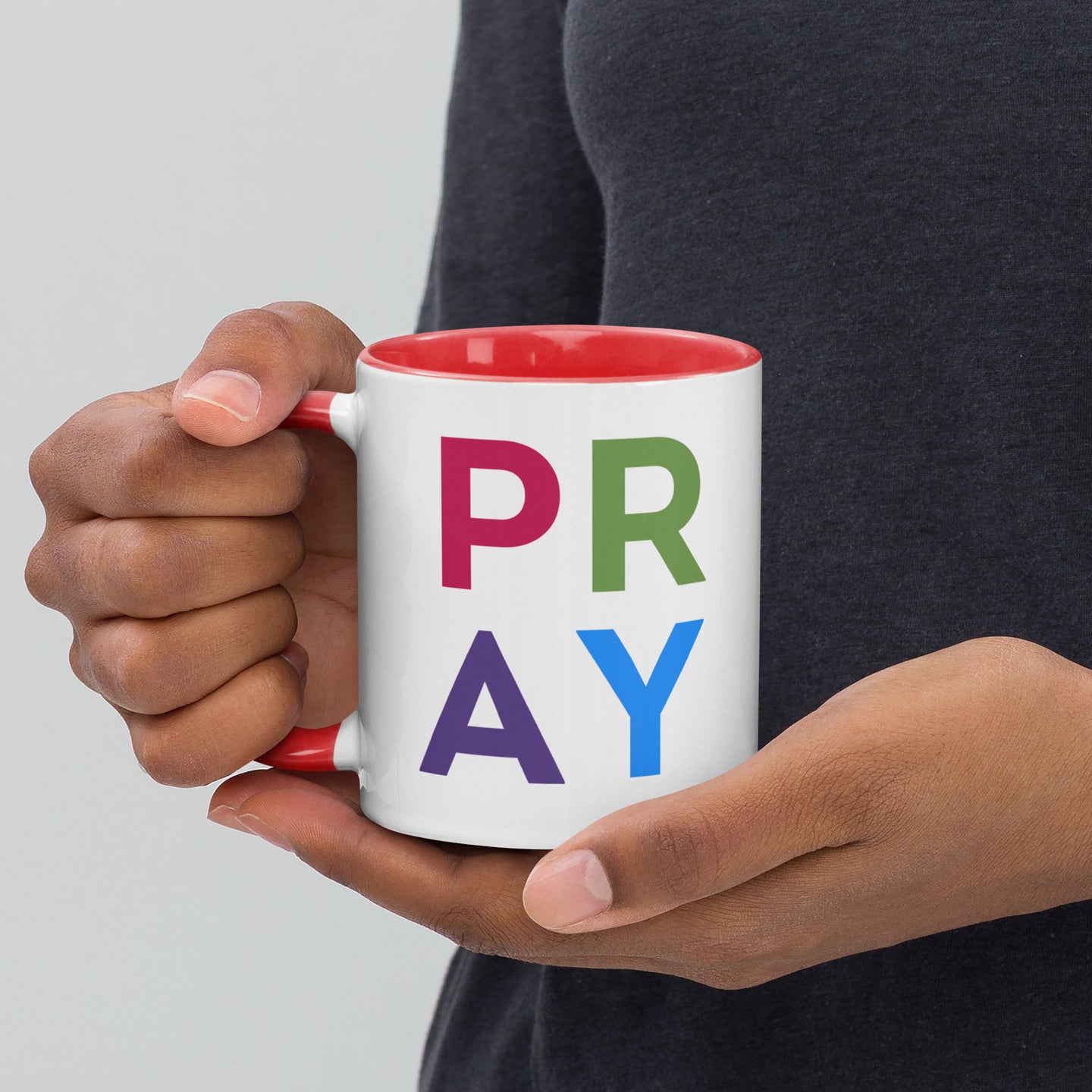 PRAY Mug with Color Inside