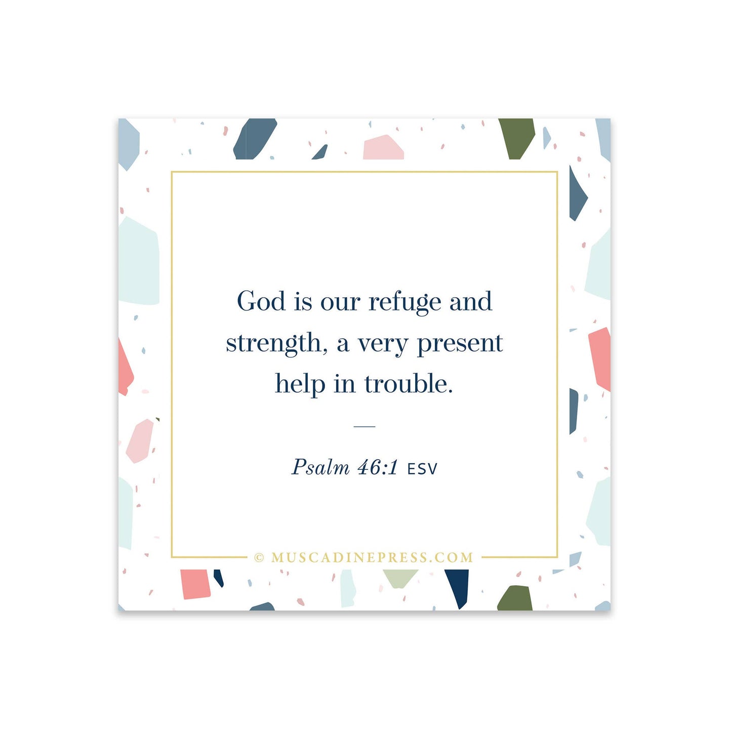 Scripture Static Cling - God Is Our Refuge