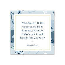 Load image into Gallery viewer, Scripture Static Cling - What the Lord Requires
