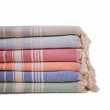 Load image into Gallery viewer, Embroidered Turkish Towel - Pink
