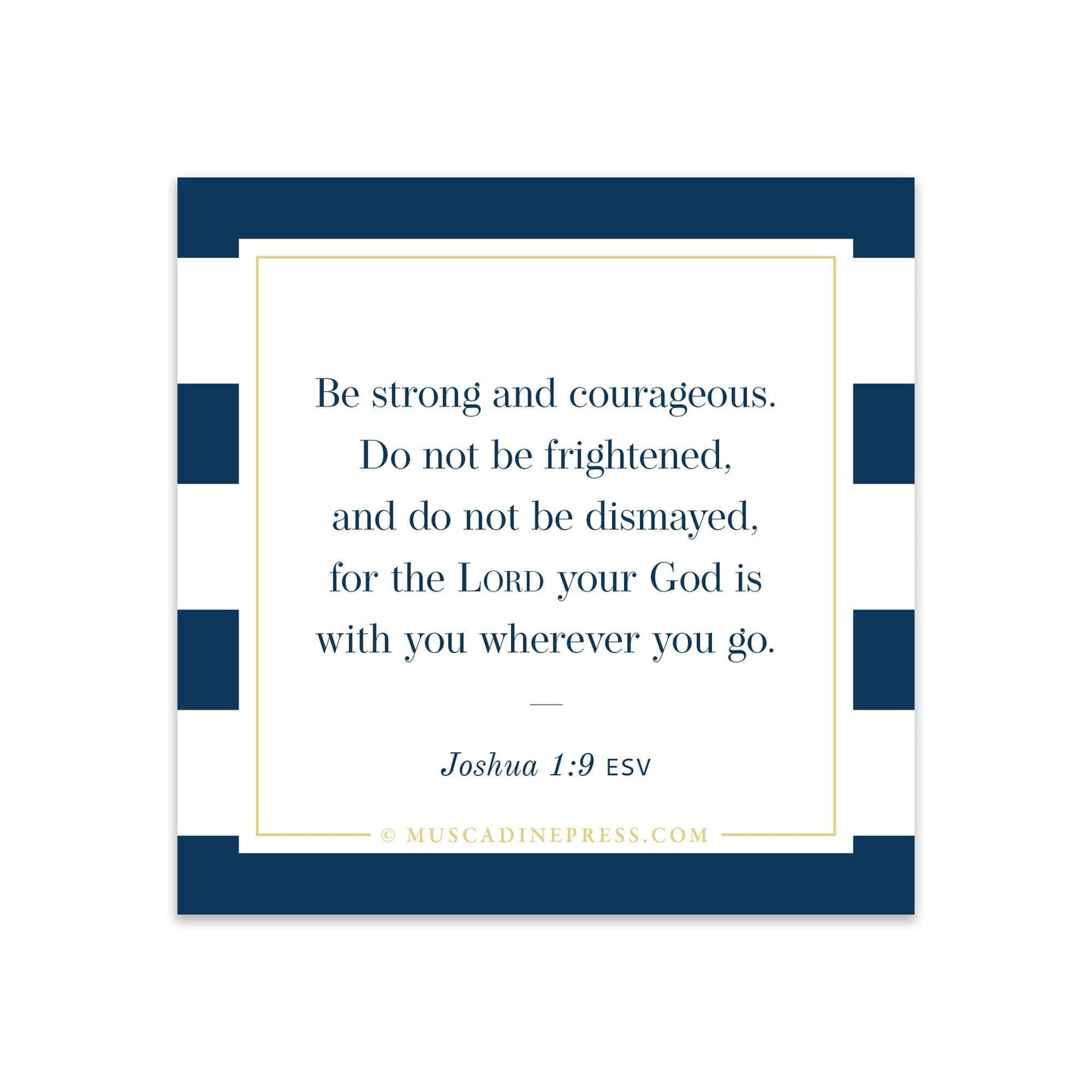 Scripture Static Cling, Be Strong and Courageous