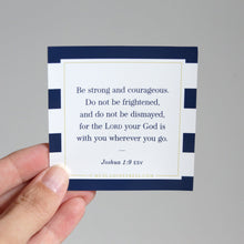 Load image into Gallery viewer, Scripture Static Cling, Be Strong and Courageous
