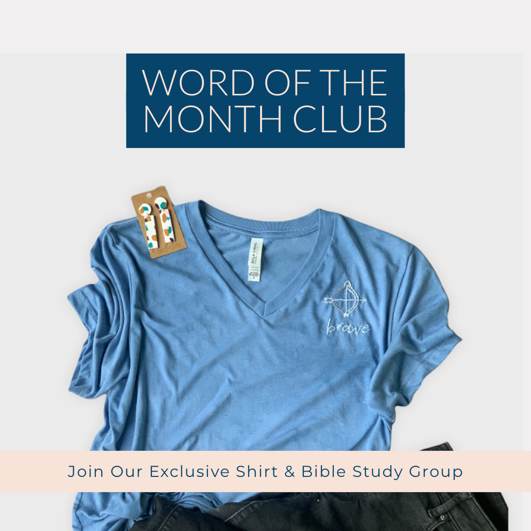 Word of the Month Club - Word Warriors faith based online bible study and monthly tshirt club