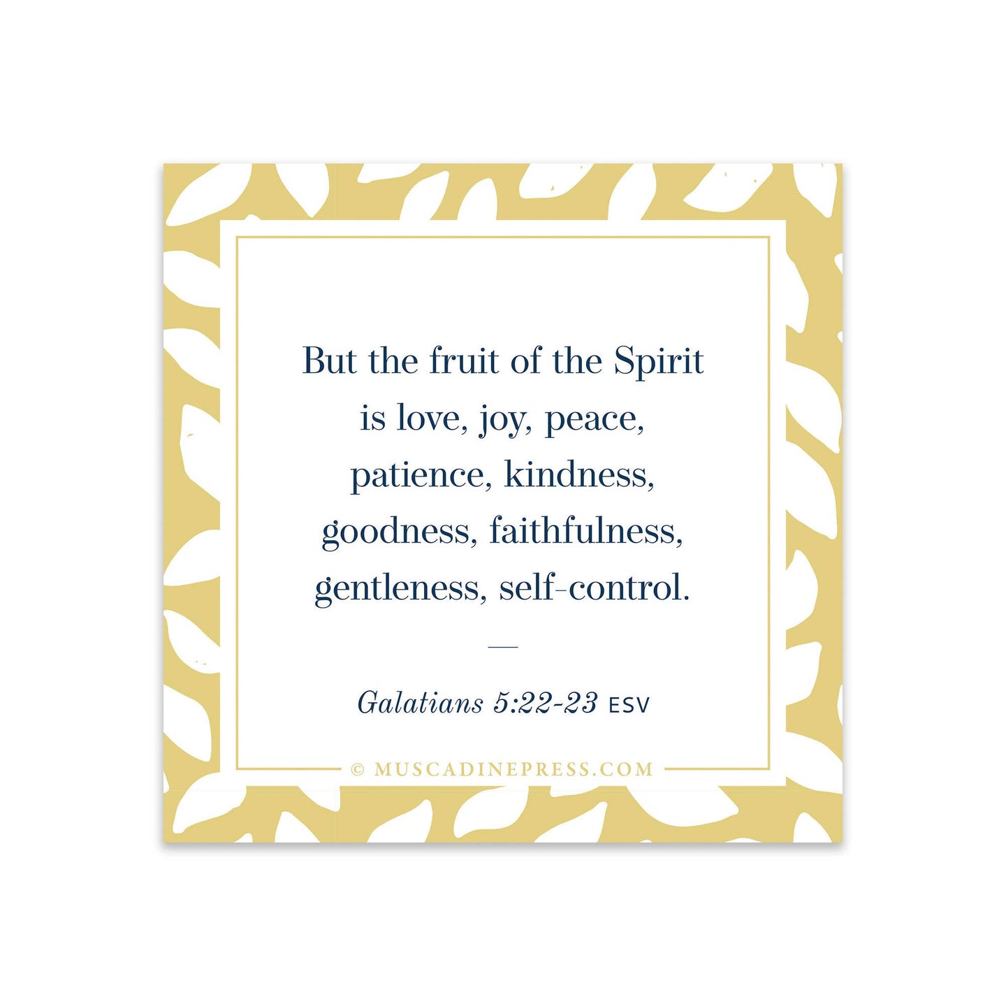 Scripture Static Cling - Fruit of the Spirit