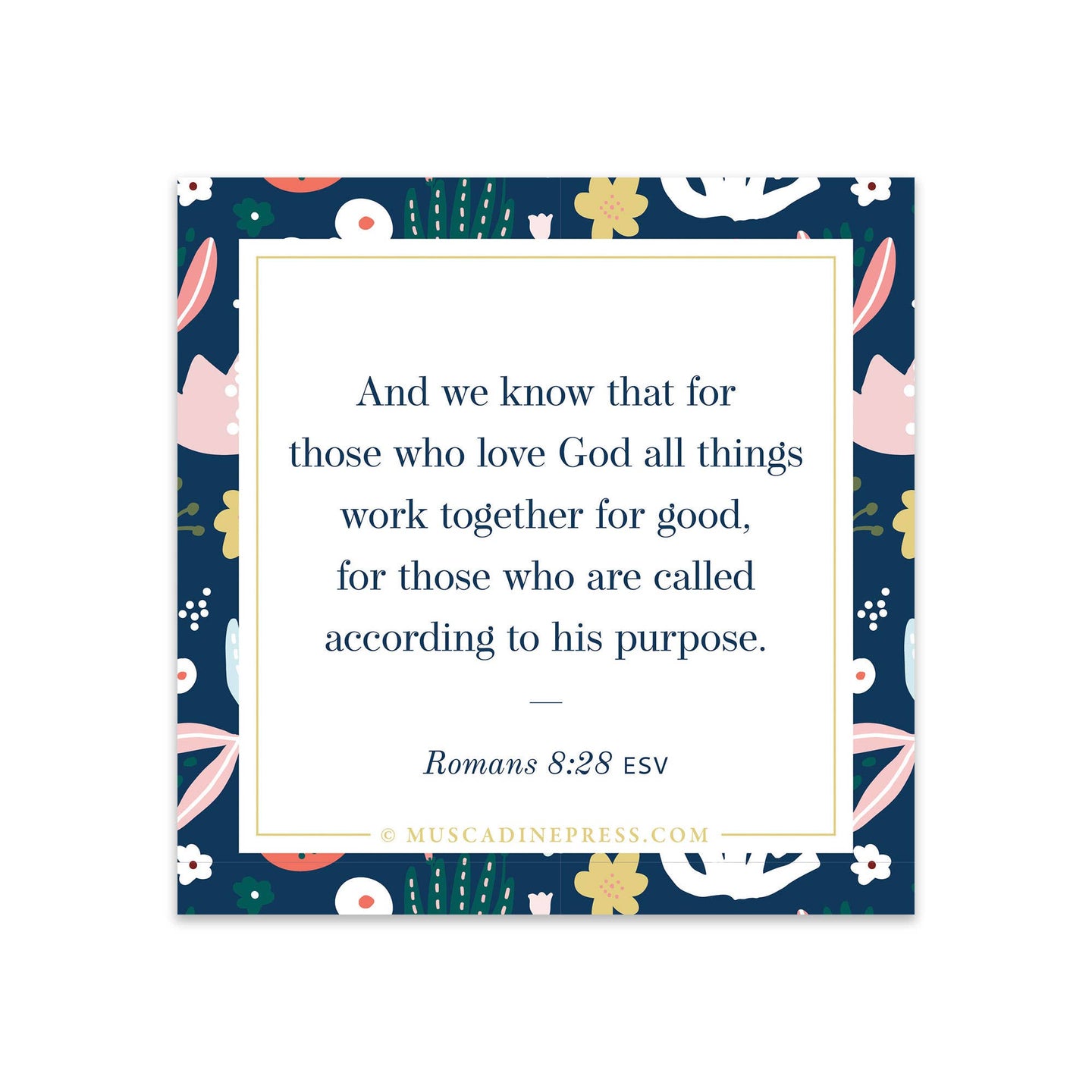 Scripture Static Cling - All Things Work Together