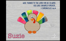 Load image into Gallery viewer, Kids Thanksgiving Turkey Placemat - Word Warriors

