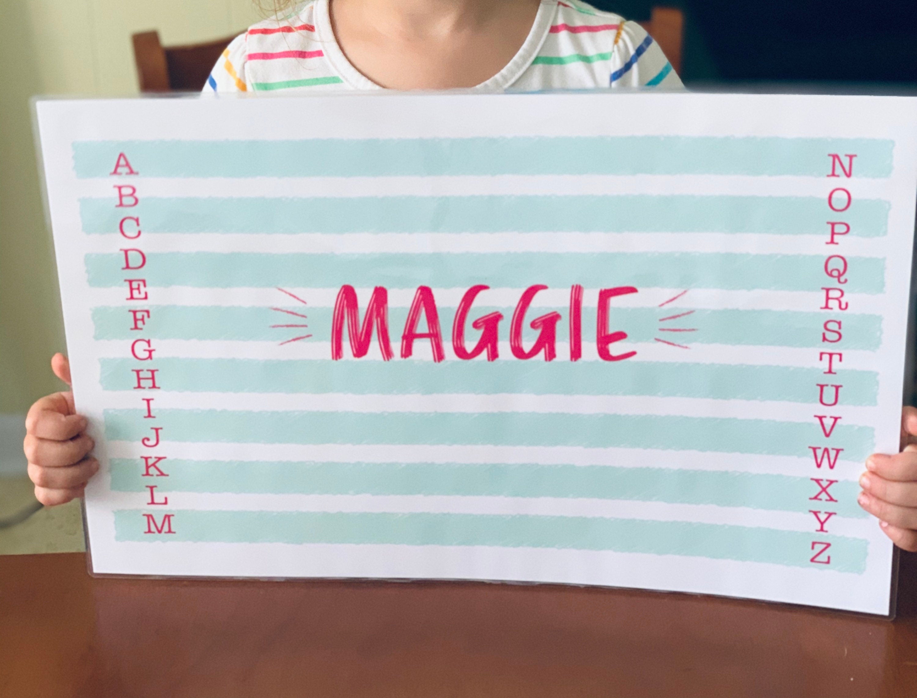 Santa Placemat, placemat for kids, Santa Reindeer Placemat, Christmas Placemat, Holiday Placemat, Personalized placemat, custom placemat