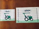 Gift for Toddler Boys, Tractor on Placemat For Boys, Gifts for Boys, Birthday Tractor, Scripture for Boys