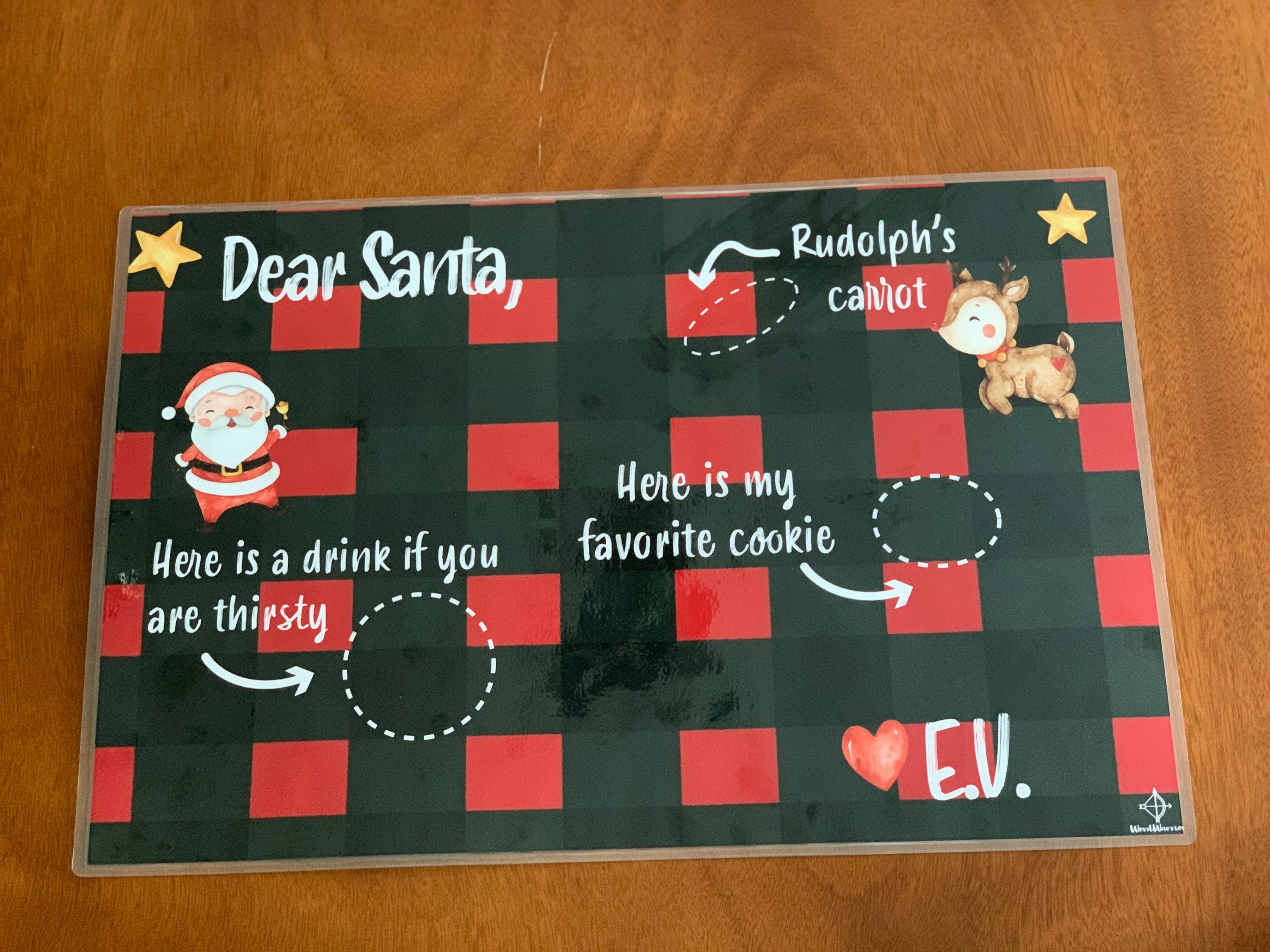 Oh Come Let Us Adore Him Placemat, Kids Christmas Placemat, Kids Christian Gift Placemat, Holiday Placemat, Personalize Laminated placemat