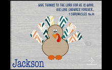 Load image into Gallery viewer, Kids Thanksgiving Turkey Placemat - Word Warriors
