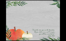 Load image into Gallery viewer, Thanksgiving Fall Placemats Sets for John 15 - I am the Vine You are the Branches Spill-proof Laminated - Word Warriors
