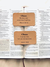 Load image into Gallery viewer, Men Scripture Cards Name / Bible Verse Memory Cards for Men / Mens Bible Study Journal BookMark / Christian Gifts for Men / Teacher Gifts
